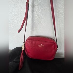 Kate Spade Red Crossbody Bag EUC